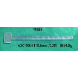 PP Clip Strip with 12 hooks